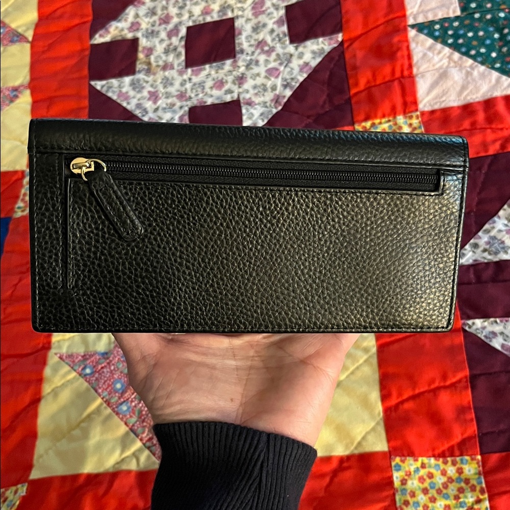 LAVEMI Genuine Black Pebbled Leather Wallet - Picture 6 of 16
